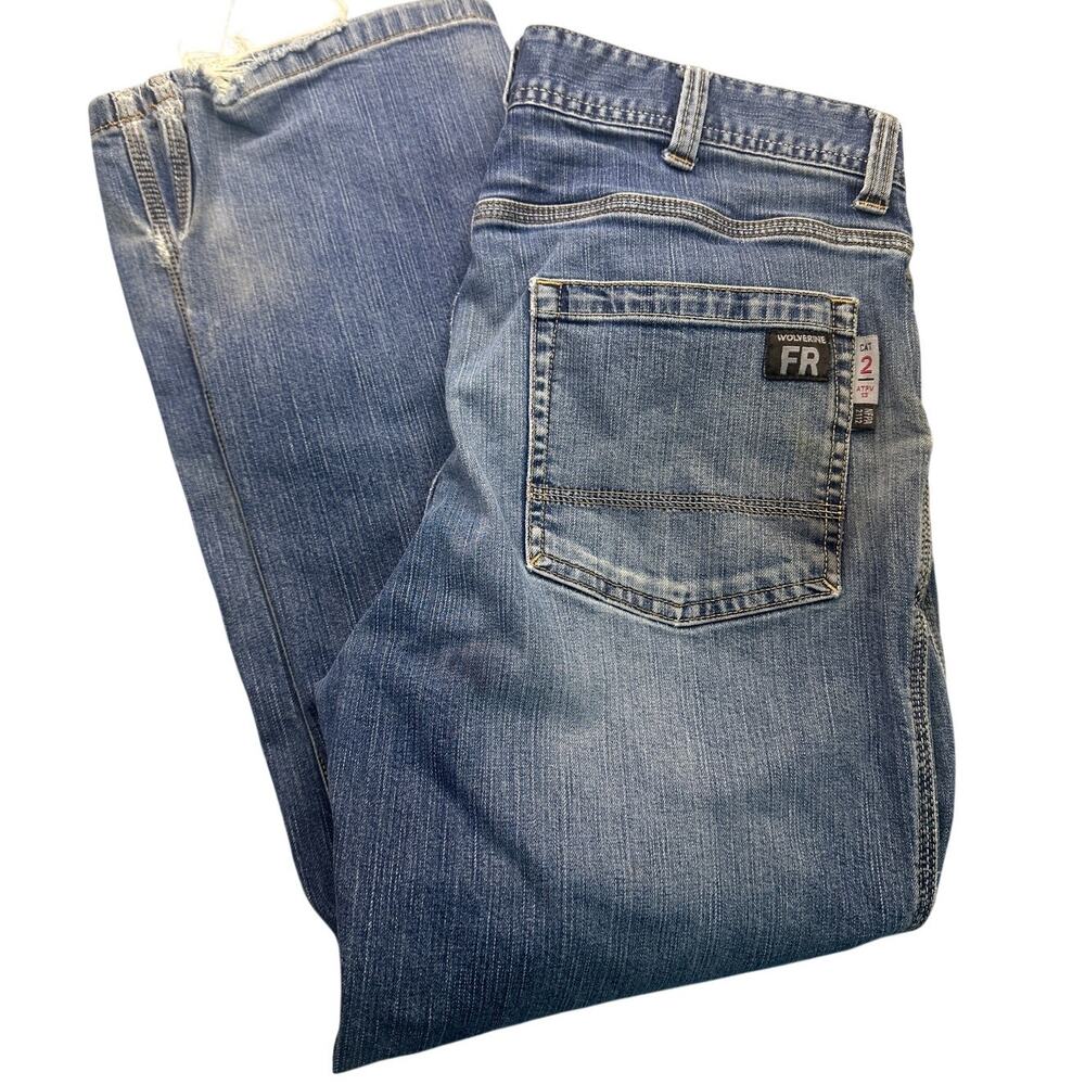 Wolverine FR Work Jeans Denim Flame Resistant Blue Pants